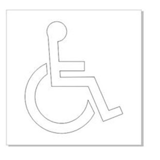 DISABLED - CARPARK SYMBOL STENCIL 